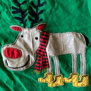 Hanna Anderson 120 reindeer shirt